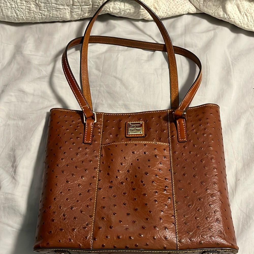 Dooney and Bourke ostrich leather tote
